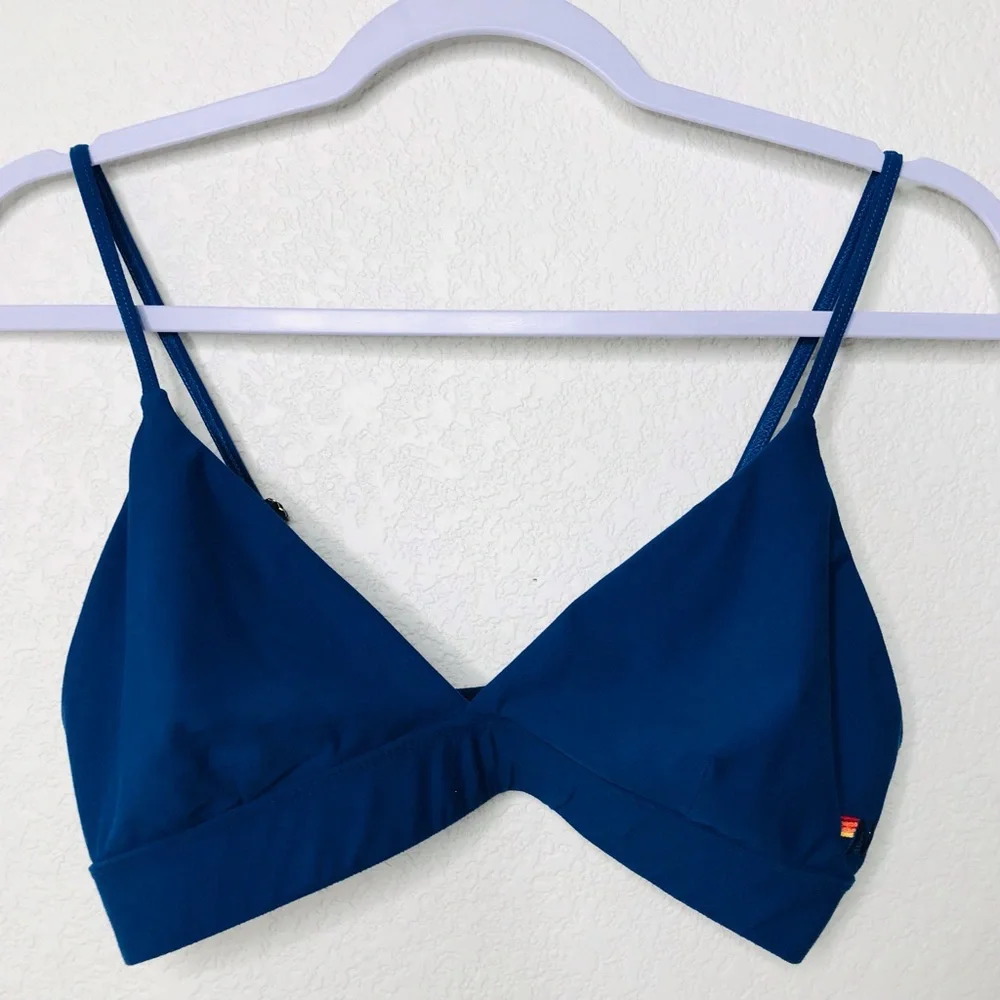 AVIATOR NATION Triangle Adjustable Sports Bra Royal Blue - Picture 5 of 14